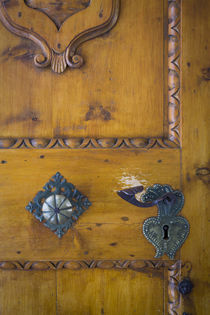 Door hardware at entry to Sant Jakob Church San Pietro, Tren... by Danita Delimont
