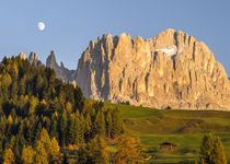 Dolomites, Rosengarten or Catinaccio Mountain Range in South... by Danita Delimont