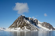 Svalbard. Hornsund. Heavily eroded peaks. by Danita Delimont
