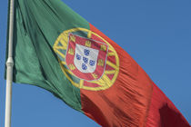 Portugal, Lisbon, Edward VII Park, largest Portuguese flag by Danita Delimont