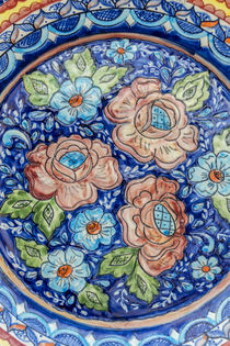 Portugal, Evora, hand painted ceramic plate by Danita Delimont