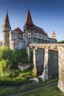 Romania, Transylvania, Hunedoara, Corvin Castle, dawn von Danita Delimont