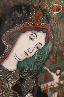 Romania, Transylvania, Sibiel, glass icon of The Virgin Mary by Danita Delimont