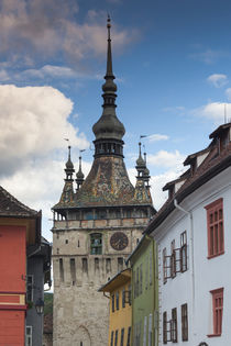 Romania, Transylvania, Sighisoara, clock tower, built in 1280 von Danita Delimont