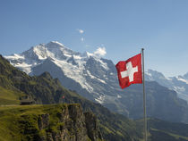 Switzerland, Bern Canton, Mannlichen, the Jungfrau by Danita Delimont