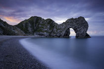 Colorful sky at dawn over Durdle Door along the Jurassic Coa... by Danita Delimont
