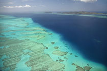 Malolo Barrier Reef and Malolo Island, Mamanuca Islands, Fij... by Danita Delimont