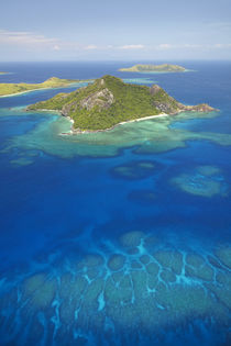 Monu Island, Mamanuca Islands, Fiji, South Pacific, aerial by Danita Delimont