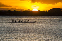 Evening rowing in the bay of Apia, Upolu, Samoa, South Pacific by Danita Delimont