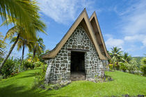 Stone church in Kwato Island, Papua New Guinea by Danita Delimont