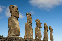 Ahu Akivi, Rapa Nui, Easter Island, Chile. by Danita Delimont