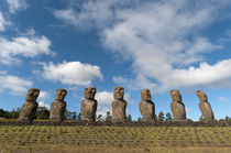 Ahu Akivi, Rapa Nui, Easter Island, Chile. by Danita Delimont