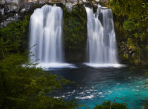 South America. Waterfalls at Ojos del Caburga . Waterfalls a... von Danita Delimont