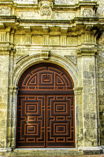 Main entry of the Church of San Pedro Claver in the Plaza de... by Danita Delimont