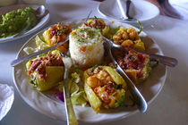Shrimp chile relleno, Seafood restaurant, San Jose, Baja, Mexico by Danita Delimont
