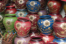 Decorated pots, Huaraz, Cordillera Blanca, Ancash, Peru. by Danita Delimont