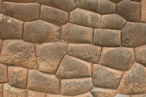South America, Peru, Chinchero, wall of Inca stones. von Danita Delimont