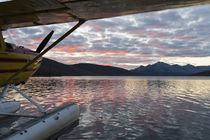 A floatplane in scenic Takahula Lake located along the Natio... by Danita Delimont