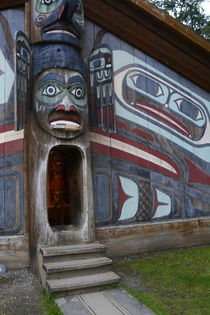USA, Alaska, Ketchikan, Totem Bight State Historical Park. by Danita Delimont