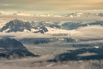 Aerial view of part of Aleutian mountain range in summer by Danita Delimont