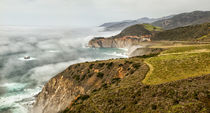 USA, California, Big Sur, Fog approaches Bixby Bridge in the afternoon by Danita Delimont