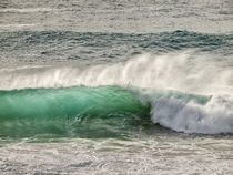 USA, California, Big Sur, Green backlit wave at Garrapata State Beach by Danita Delimont