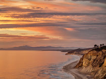 USA, California, La Jolla, Sunset over Black's Beach and coa... by Danita Delimont