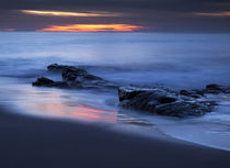 USA, California, La Jolla, Last light of day on beach at Sea Lane von Danita Delimont