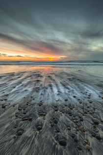 Sunset at Ponto Beach in Carlsbad, CA von Danita Delimont