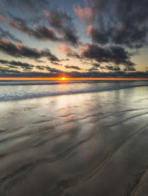 Beach textures at sunset in Carlsbad, CA von Danita Delimont