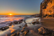 Sunset at Victoria Beach in Laguna Beach, CA by Danita Delimont