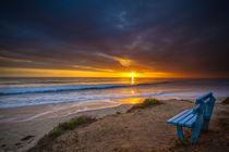 Sunset over the Pacific Ocean in Carlsbad, CA by Danita Delimont