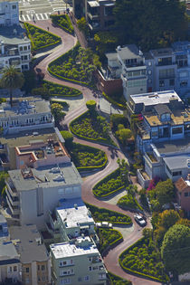 USA, California, San Francisco, Lombard Street, Russian Hill... by Danita Delimont