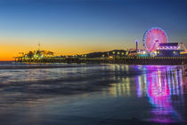 Santa Monica Pier Twilight by Danita Delimont