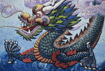 USA, California, San Francisco, Dragon Mural. by Danita Delimont