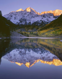 USA, Colorado, White River National Forest, Maroon Bells Sno... by Danita Delimont
