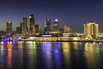 Twilight over the skyline of Tampa, Florida, USA by Danita Delimont