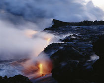 Hawaii Islands, Kilauea, Volcano Into Ocean by Danita Delimont