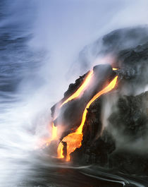 Hawaii Islands, Kilauea, View of lava flowing at Hawaii Volc... by Danita Delimont