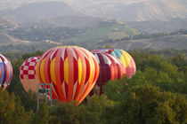 Hot air balloons ready for flight in Ann Morrison Park in Bo... by Danita Delimont