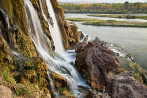 Water falls on small stream flowing into Snake River, Idaho, USA. by Danita Delimont