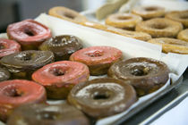 Close up of doughnuts, Springfield, Illinois, USA von Danita Delimont