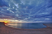 The sun sets over Head of the Meadow Beach, Cape Cod Nationa... by Danita Delimont