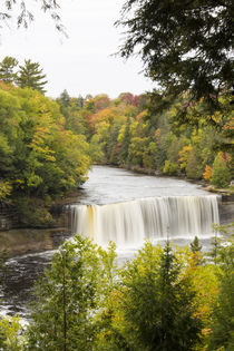 Tahquamenon Falls in fall, Chippewa County, MI by Danita Delimont