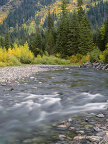 USA, Montana, Glacier National Park, McDonald Creek with fal... by Danita Delimont