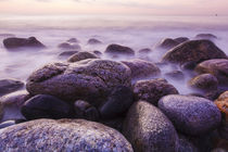 Rocks on the coast at dawn, Rye, New Hampshire. von Danita Delimont