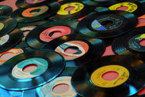Collection of Vinyl Records, Wildwood, New Jersey, USA by Danita Delimont
