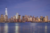 USA, New York, New York City, lower Manhattan and Freedom Tower, dusk by Danita Delimont