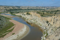 River bend in the Roosevelt National Park, North Dakota, USA by Danita Delimont