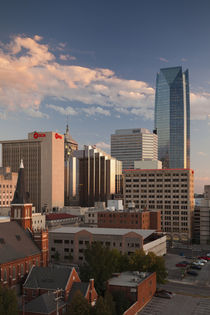 USA, Oklahoma, Oklahoma City, elevated city skyline with Dev... by Danita Delimont